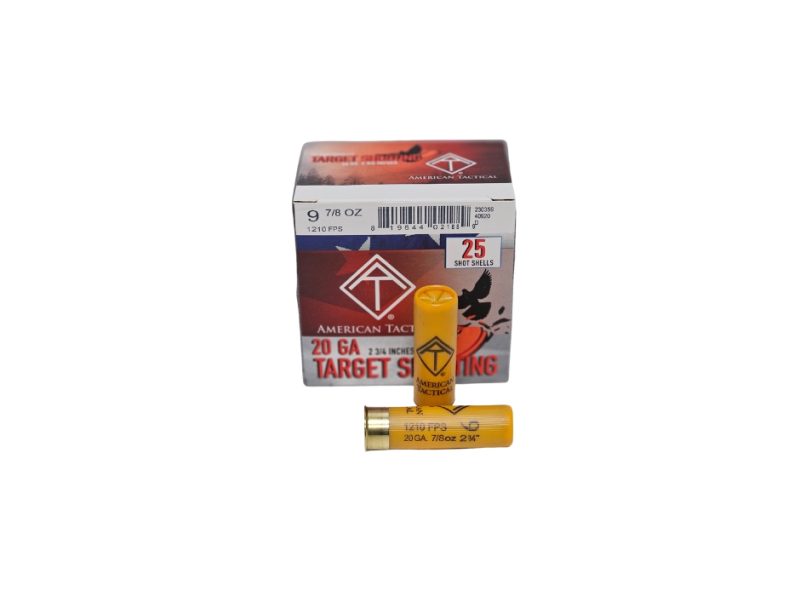 American Tactical Target Load 20 Gauge 2.75 78 oz. 9 Shot