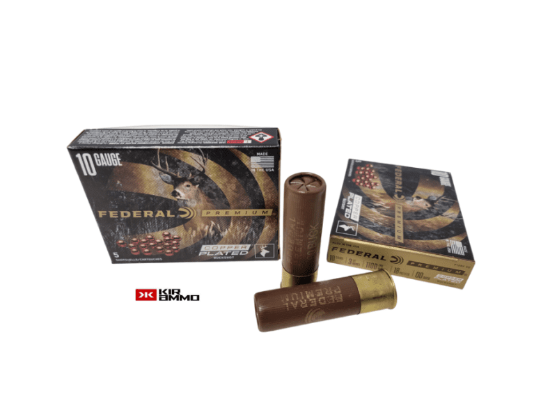 Federal Premium 10 Gauge 00 Buck 3.5 1100fps 18 Pellet Copper Plated