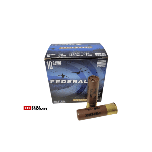 Federal SpeedShok 10 Gauge 3.5 inch 1.5 oz 1450fps BBB STEEL Shot