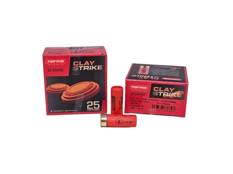 Norma CLAYSTRIKE 12 Gauge 2.75 1 18oz 8 Shot